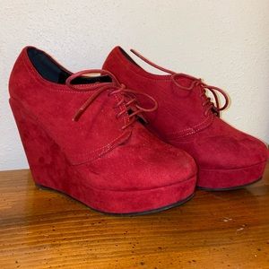 Red Wedge Torrid Booties